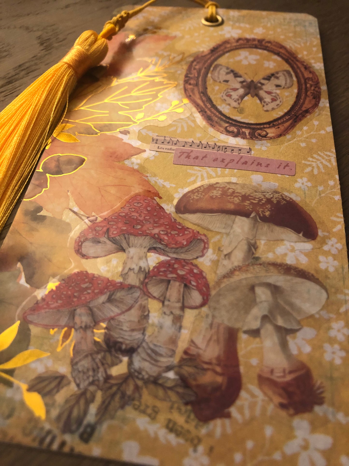 Marque-page artisanal – Éclats d’Automne V2