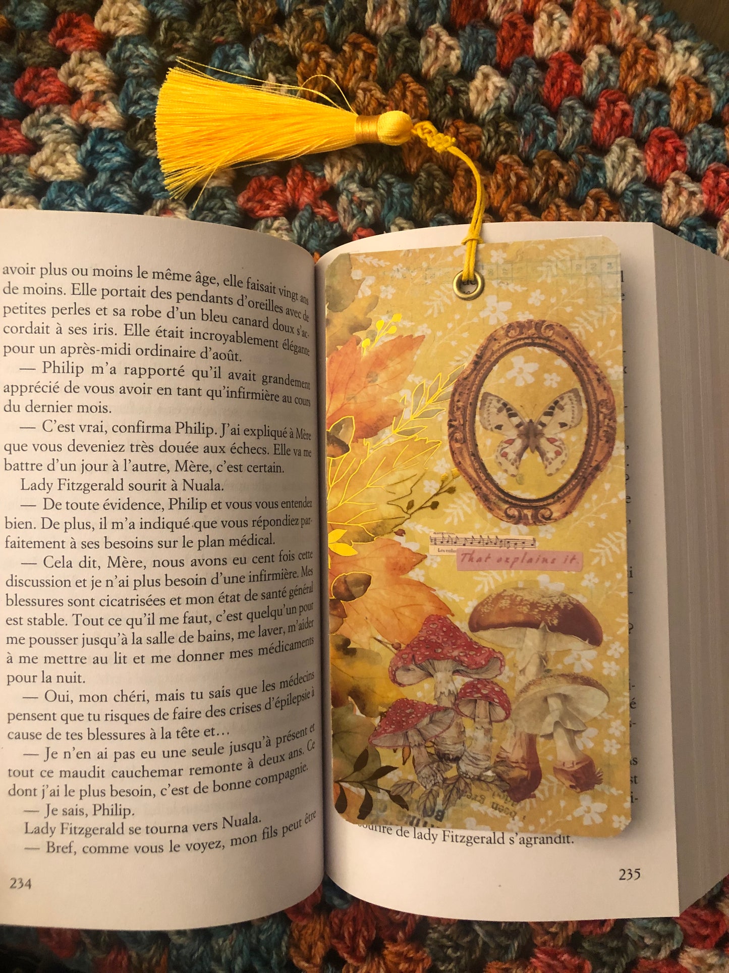 Marque-page artisanal – Éclats d’Automne V2