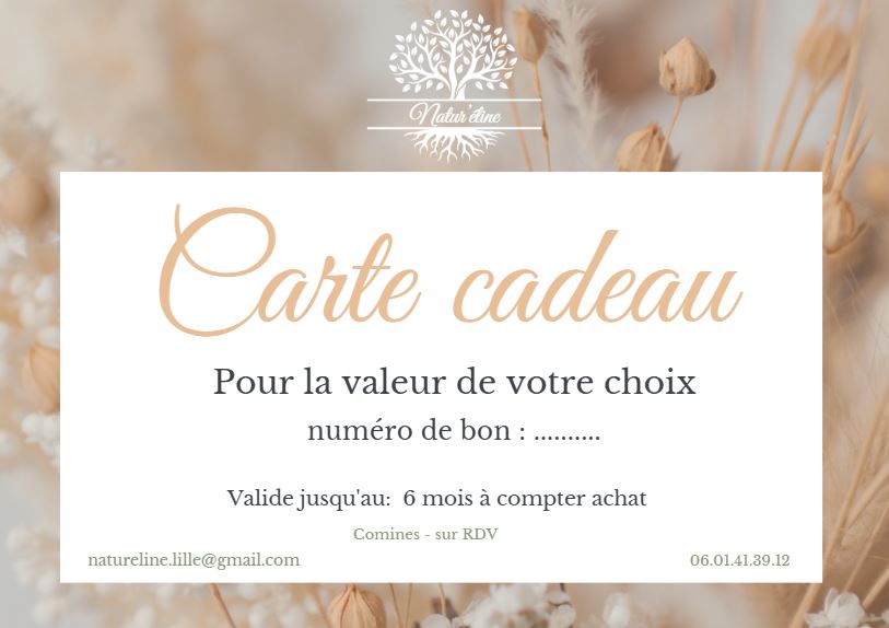 Carte cadeau Natur'éline