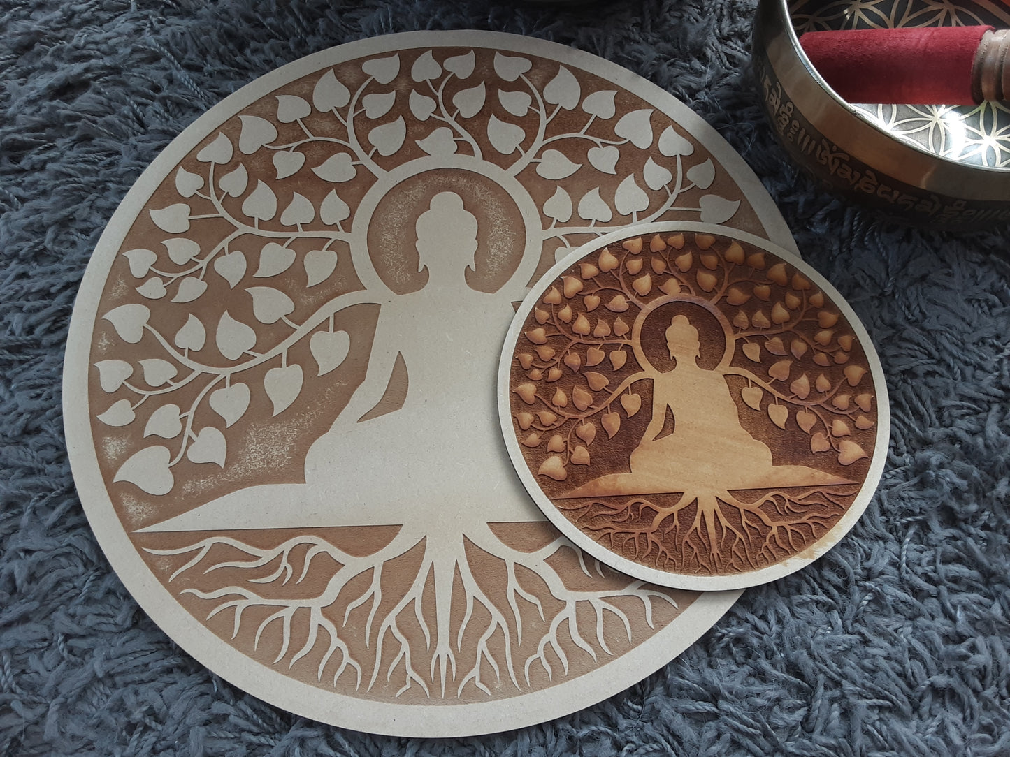 Plaque de chargement bouddha arbre de vie
