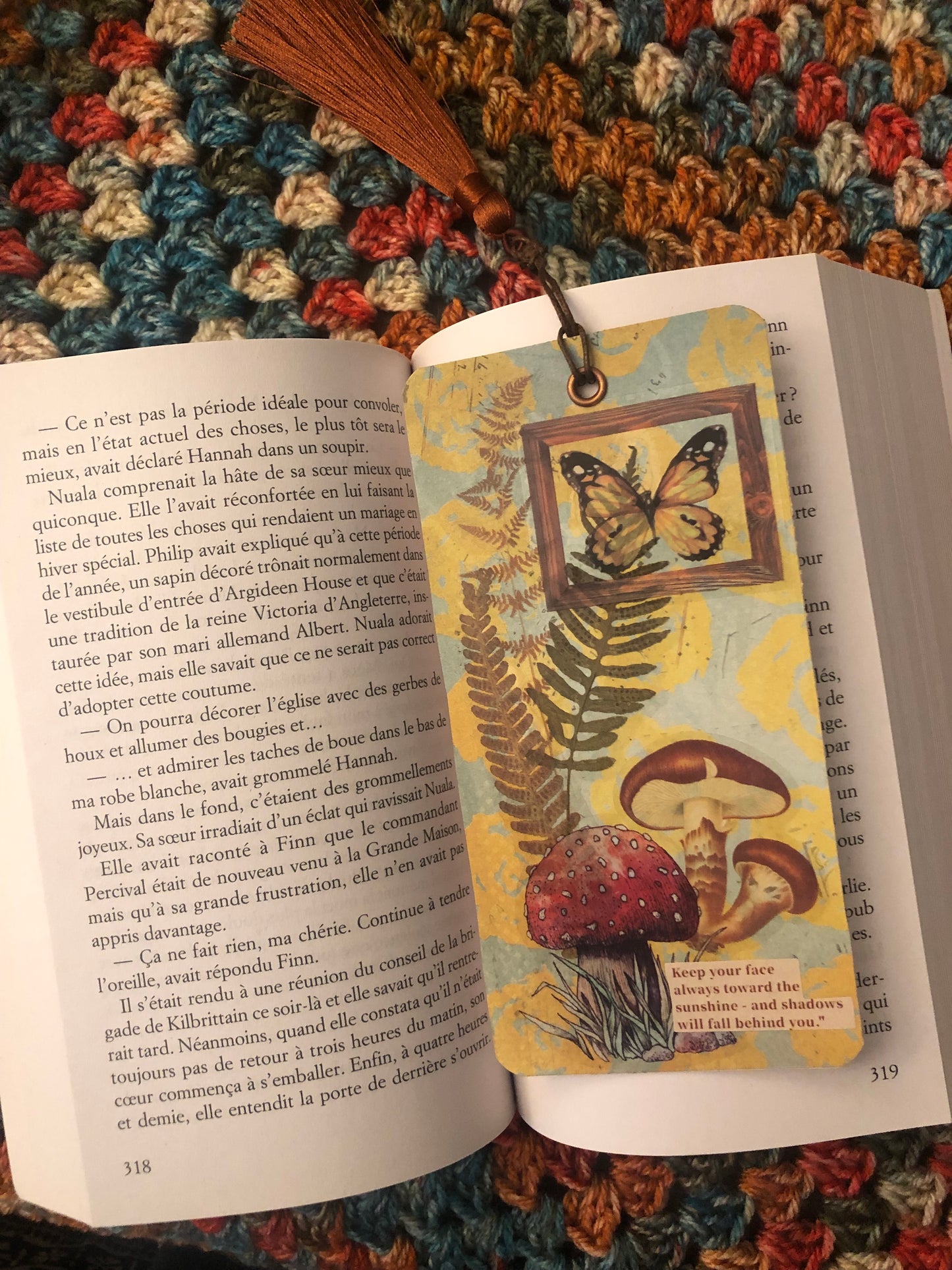 Marque-page artisanal – Éclats d’Automne