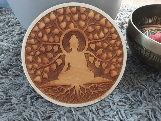 Plaque de chargement bouddha arbre de vie